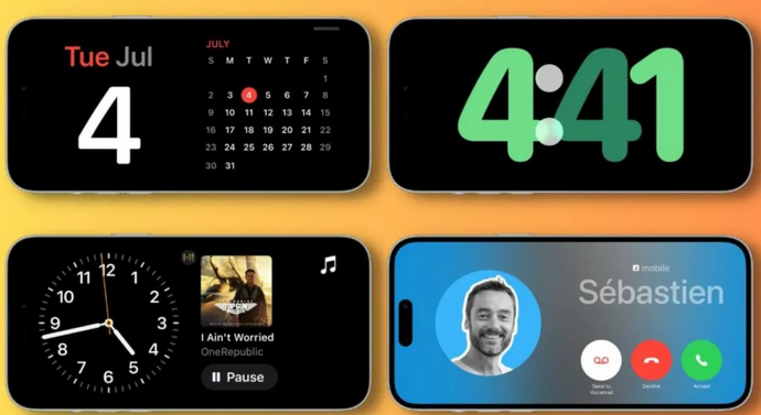 鞍山苹果手机维修分享iOS17横屏充电待机显示有什么好处 