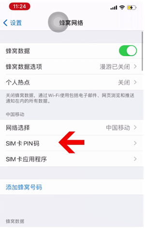 鞍山苹果14维修网分享如何给iPhone14的SIM卡设置密码 